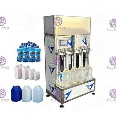 Máy chiết rót nước trái cây bán tự động Chai nhựa lỏng tuyến tính Nước khoáng