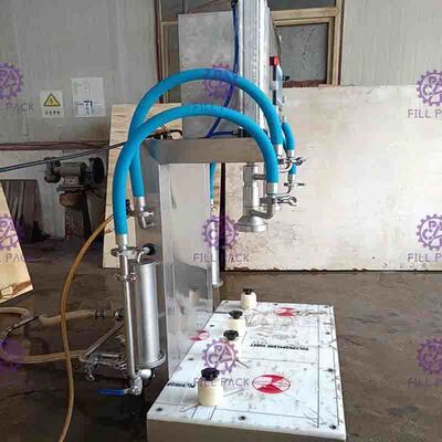 Máy chiết rót bia bán tự động Chai nhựa thủy tinh 2 đầu Thiết bị phụ dòng