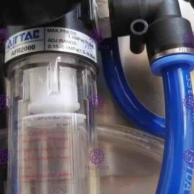 Máy chiết rót bia bán tự động Chai nhựa thủy tinh 2 đầu Thiết bị phụ dòng