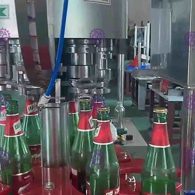 Công nghiệp 6 Thủ trưởng chai Máy Thái vặn nắp chai, Crown Cap Chai Niêm phong thiết bị