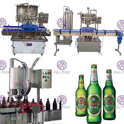Máy rửa chai thủy tinh quay 2000BPH hoàn toàn tự động cho máy chiết rót bia