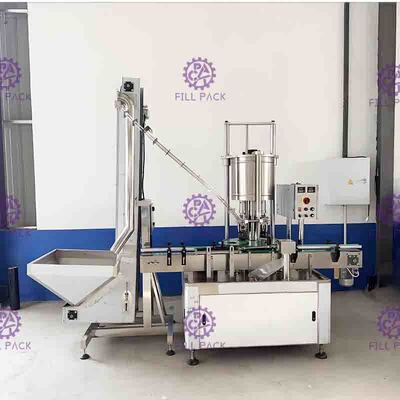 4 đầu tự động đóng nắp chai bằng nhựa PET