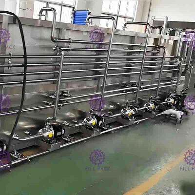 Máy đóng gói chai nước khoáng 3000 BPH 8 Vùng nhiệt độ
