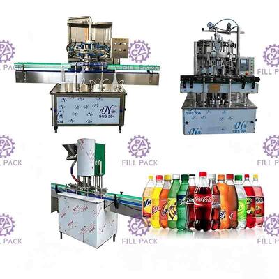 Máy chiết rót đồ uống có ga hoàn toàn tự động 1500BPH 2L Chai nhựa PET Nước giải khát
