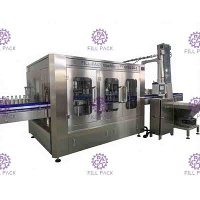 Glass Bottle Filling Dòng máy PLC điều khiển Giấm sản xuất 40 Trưởng