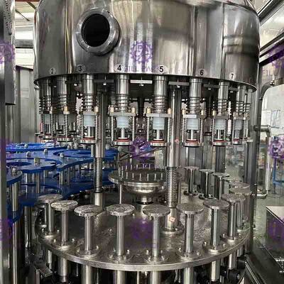 Glass Bottle Filling Dòng máy PLC điều khiển Giấm sản xuất 40 Trưởng