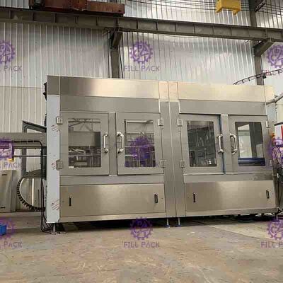 15Kw Auto Soft Uống đóng chai Thiết bị 3-trong-1 giặt Filling Machine Giới hạn