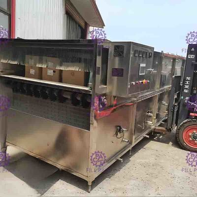 Máy đóng gói Chai SUS304 có dung tích cao Máy khử trùng 4 Khu Nhiệt độ
