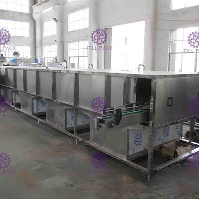 Can / Bottled Juice Cooling Sterilizer Bottle Máy Đóng Gói Máy Pha Chế Nước Giải Khát