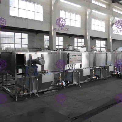 Can / Bottled Juice Cooling Sterilizer Bottle Máy Đóng Gói Máy Pha Chế Nước Giải Khát