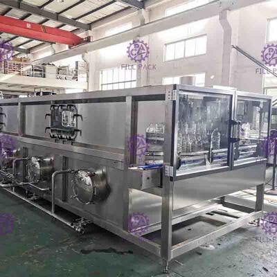 Kính đóng chai Máy Juice Làm lạnh 36 ℃ - 85 ℃ Đối Máy chiết rót nóng