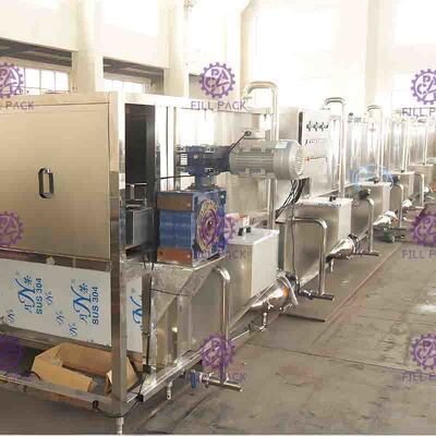 Đồ uống chế biến nhựa Juice đóng chai làm mát tiệt trùng 80-60 ℃
