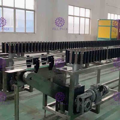 Xếp tiệt trùng Hệ thống PET Chai Với băng tải tốc độ điều chỉnh