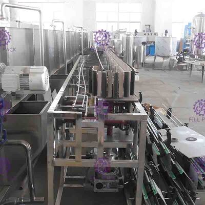 Ngược lại tủ tiệt trùng chai nhựa hệ thống 8000BPH cho dây chuyền sản xuất nước trái cây hương vị
