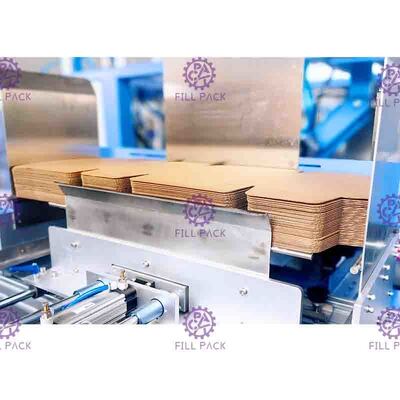 Máy đóng gói chai tự động đôi hàng để co màng bọc