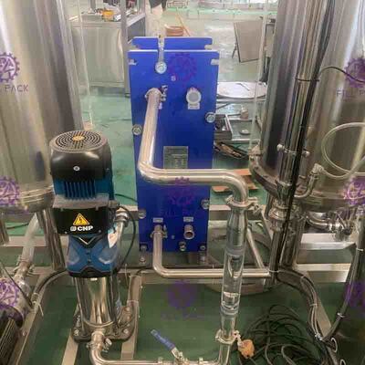 Máy trộn nước uống có ga 3000L Ba bồn Coke Cola cho dây chuyền chế biến nước giải khát