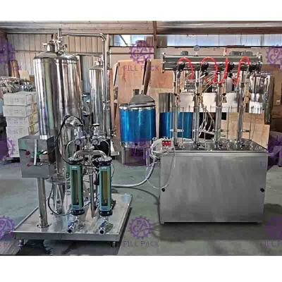 CO2 / xi-rô nước giải khát xử lý dòng cho thức uống có ga điền vào hệ thống