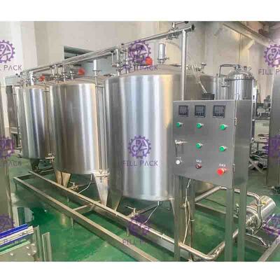 CIP Hệ thống làm sạch mềm Uống dòng Semi Auto Với 500L Bồn