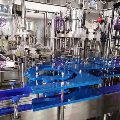 Đồ uống có ga Đồ uống bằng nhựa thủy tinh nhựa PET 3 trong 1 Máy chiết rót chai Monobloc / Thiết bị / Dây chuyền / Nhà máy / Hệ thống