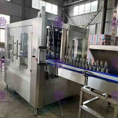 Đồ uống có ga Đồ uống bằng nhựa thủy tinh nhựa PET 3 trong 1 Máy chiết rót chai Monobloc / Thiết bị / Dây chuyền / Nhà máy / Hệ thống