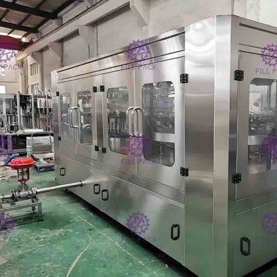 Nước giải khát có ga Đồ uống bằng nhựa PET thủy tinh 3 trong 1 Máy sản xuất chai Monobloc / Thiết bị / Nhà máy / Hệ thống
