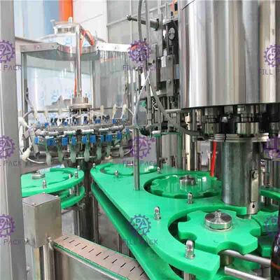 Nước ép có ga Rượu vang nhựa PET Kính 3 trong 1 Máy đóng chai Monobloc / Thiết bị / Dây chuyền / Nhà máy / Hệ thống