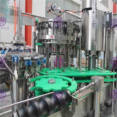 Nước ép có ga Rượu vang nhựa PET Kính 3 trong 1 Máy đóng chai Monobloc / Thiết bị / Dây chuyền / Nhà máy / Hệ thống