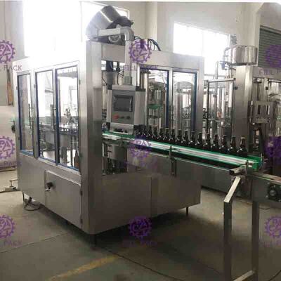 Nước ép có ga Rượu vang nhựa PET Kính thủy tinh 3 trong 1 Máy chiết rót chai Monobloc / Thiết bị / Dây chuyền / Nhà máy / Hệ thống