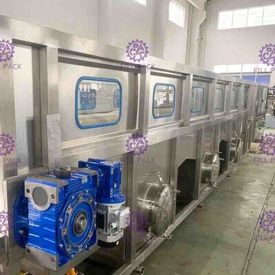 Can / Bottled Juice Cooling Sterilizer Bottle Máy Đóng Gói Máy Pha Chế Nước Giải Khát