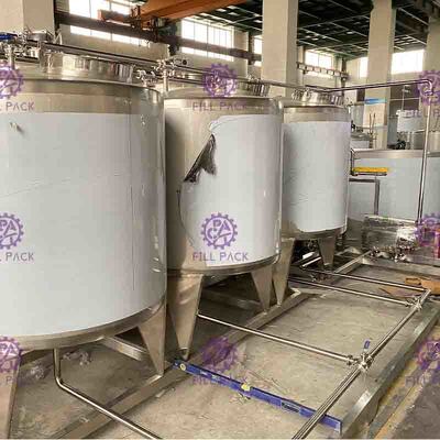 Nước giải khát Trà 3000L / H Hệ thống thiết bị pha chế nước trái cây Hệ thống nhà máy pha trộn hương vị vải