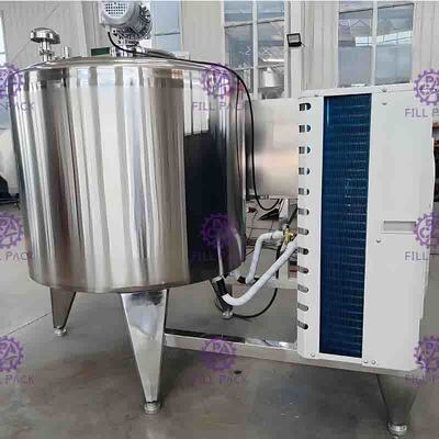 Hệ thống tủ lạnh làm lạnh trực tiếp sữa tươi 6000L Thùng chứa áo khoác SUS304 Loại nằm ngang
