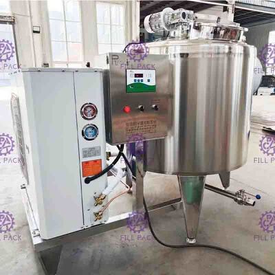 Hệ thống tủ lạnh làm lạnh trực tiếp sữa tươi 6000L Thùng chứa áo khoác SUS304 Loại nằm ngang