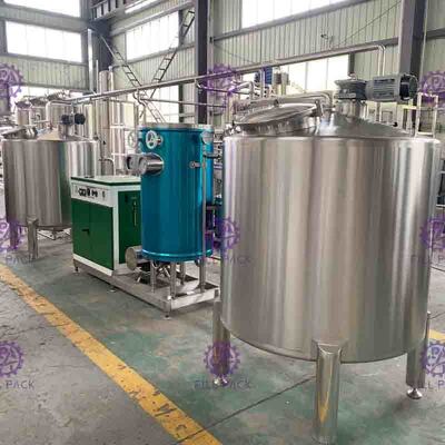 Dây chuyền chế biến nước ép nước giải khát có hương vị 7000L / H với máy tiệt trùng tấm UHT