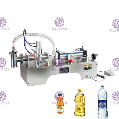 Máy chiết rót bằng khí nén 25bpm Máy chiết rót nước khoáng có công tắc chân