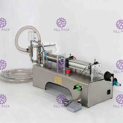 Máy chiết rót bằng khí nén 25bpm Máy chiết rót nước khoáng có công tắc chân