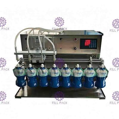 Máy chiết rót nước bán tự động đứng lên Máy tính để bàn 10 vòi Nước trái cây Sữa