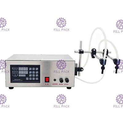 Máy chiết rót nước bán tự động 2Heads Máy bơm điều khiển kỹ thuật số điện Chai chất lỏng