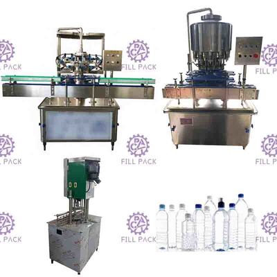 Máy chiết rót nước uống tự động 2000BPH cho chai PET nhỏ