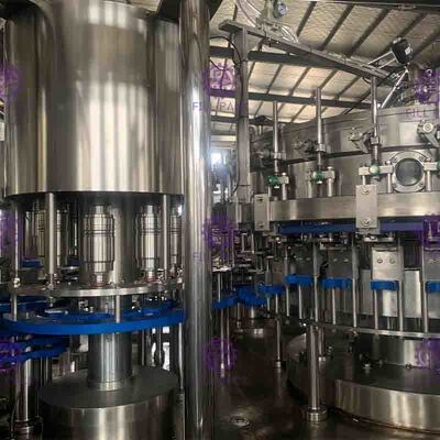 15000BPH 3 trong 1 Monoblock Nước uống tinh khiết Chai PET Máy chiết rót nước Sản xuất thiết bị Thép không gỉ 304