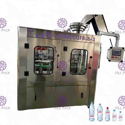 Thiết bị chiết rót nước chai nhỏ PET tự động 3 trong 1 / Monoblock Aspetic 2000ml