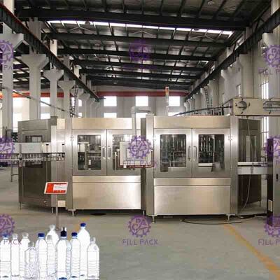 Công suất lớn Đóng chai 3 trong 1 Máy rót nước 60 đầu Quy trình chính xác
