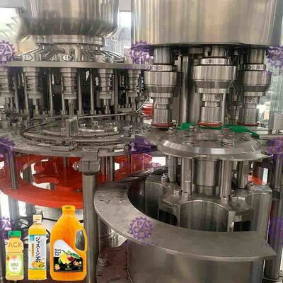 Máy chiết rót nước ép chai nhựa nhỏ 3 trong 1 tự động / Dây chuyền sản xuất / Nhà máy đóng chai