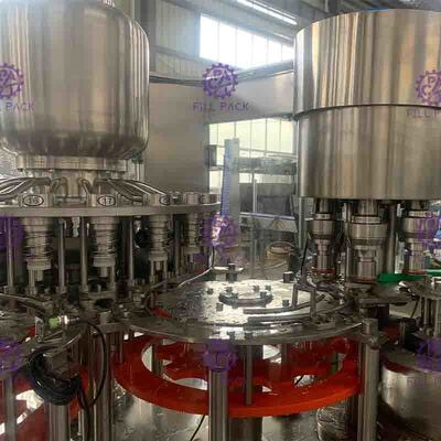 Máy chiết rót trà nóng Monoblock 3 trong 1 10000BPH Pet