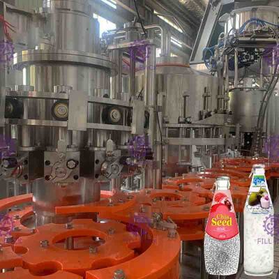 Chạm Máy chiết rót Rotary Juice 18 Thủ trưởng 4.5KW thép không gỉ