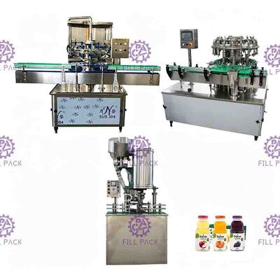 Chai thủy tinh 0-2L Nước ép trái cây tự động Nước giải khát Máy rót nóng Dây chuyền chiết rót