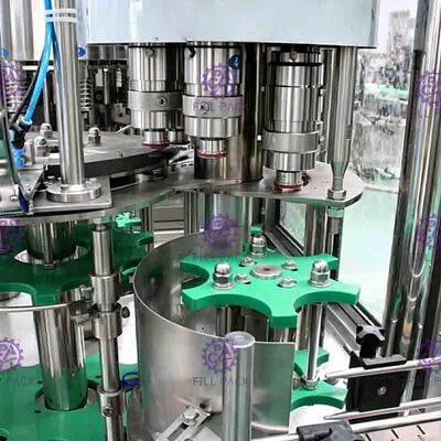 Máy chiết rót nước ép tự động 4 trong 1 Chai PET Monoblock Bột giấy Hạt trái cây