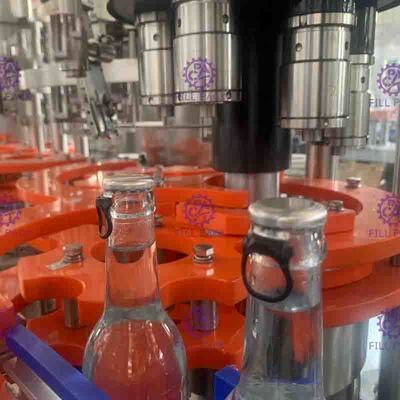 Máy đóng nắp chiết rót nước ép trái cây tự động 3 trong 1 Monoblock Granule Beverage