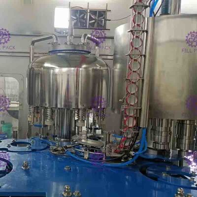 Thiết bị chiết rót nước ép cam dạng hạt 3 trong 1 tự động với nắp vặn TẮT
