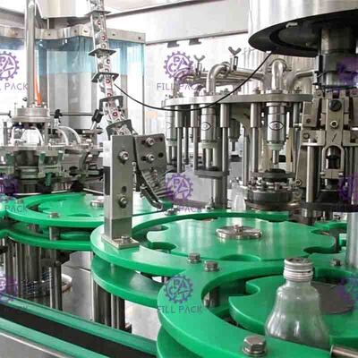 Bộ phận tiếp xúc SUS316 Máy chiết rót nước trái cây thích hợp cho việc thay đổi kích thước chai khác nhau