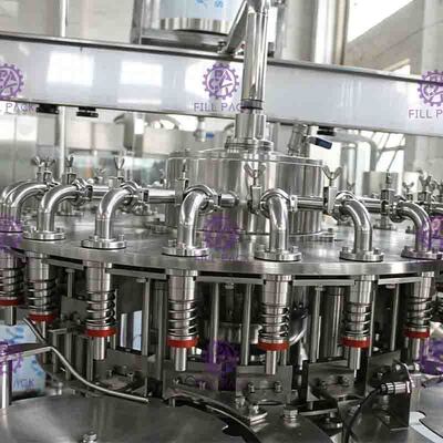 Máy chiết rót nước ép 6000BPH với hệ thống dòng chảy ngược với PLC sontrol